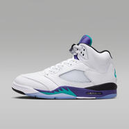 耐克（NIKE）AJ Retro跑鞋男士籃球休閑運動鞋葡萄配色復(fù)刻經(jīng)典荔枝皮紋理 White/Grape Ice/Black/New 36