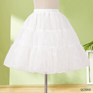 IFSONG云朵撐Lolita裙撐45CM日常撐35CM無(wú)骨軟紗洛麗塔襯裙狗短蓬蓬裙 50CM白色軟紗撐【微蓬】