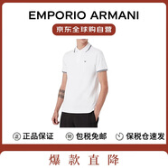 安普里奧·阿瑪尼（Emporio Armani）夏季新款運(yùn)動(dòng)潮流輕奢休閑男短袖t恤polo衫8N1FB41JPTZ 白 XL