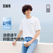 森馬（Semir）涼感T|商場(chǎng)同款森馬短袖t恤男速干抑菌2025印花上衣101325100129