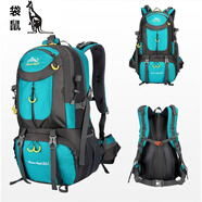 袋鼠（KANGAROO）登山包雙肩男女旅行包40L 50L60L大容量運(yùn)動徒步戶外雙肩背包 湖藍(lán)色 40L