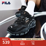 FILA 斐樂(lè)官方老爹鞋男女情侶鞋減震跑步鞋運(yùn)動(dòng)鞋掠奪者 2 【男款】黑/中灰-BM 42