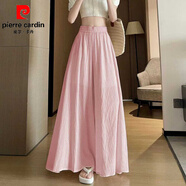 皮爾卡丹（pierre cardin）冰絲棉麻闊腿褲裙女夏季2025新款薄款休閑高腰顯瘦寬松垂感山本褲 買(mǎi)一一任選顏色【備注一下】 S 建議80-95斤