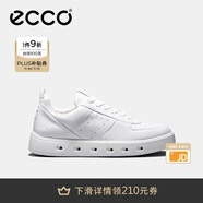 愛(ài)步（ECCO）板鞋男鞋 男士休閑鞋小白鞋拼色厚底牛皮明星同款 街頭720 520814 白色52081401007 39