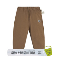 jnby by JNBY江南布衣嬰童全棉汗布錐形褲長褲家居秋冬男女童嬰兒YO7E11450 216/臘粉駝色 100cm