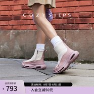COZY STEPS可至男女款冬季COZYLOOP太空鞋羊皮毛一體厚底保暖防寒羊毛雪地靴 暖意灰白+復(fù)古煙粉（8108） 37