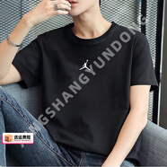耐克（NIKE） 官方男裝短袖 夏季新款AJ休閑體恤快干圓領(lǐng)半袖透氣T恤衫 FN5830-010/AJ潮款/黑色 M (170/88A)