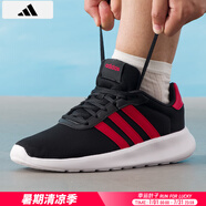 阿迪達(dá)斯 （adidas）男鞋跑步鞋 25夏季新款緩震輕便運動鞋網(wǎng)面透氣低幫休閑鞋子 黑紅/緩震透氣/新到貨 41 （內(nèi)長255mm）