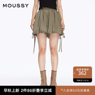 moussy 女裝新品甜美森系度假燈籠褲短款花苞褲028HSZ30-1561 150卡其色 均碼 00020/F
