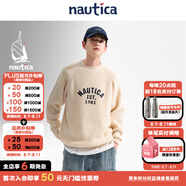 nautica white sail【明星同款】白帆×JAPAN系列 日系中性基礎(chǔ)款套頭毛衣JPSW4401 月白色1TW XL