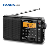 熊貓（panda）T-02 全波段收音機老人插卡TF卡便攜老式可充電廣播車載備用半導體(升級版)
