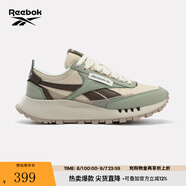 Reebok銳步官方24男女同款CL LEGACY W+休閑時尚復(fù)古運動鞋跑步鞋 24FRC903U1G09 杏色/灰綠色 39 (25cm),US：7