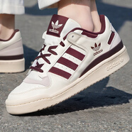 阿迪達斯 （adidas）三葉草男鞋 2025夏季新款低幫潮流運動鞋防滑休閑板鞋子男 FORUM LOW/暗紅 42
