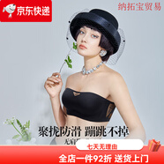 潤微提拉內衣女小胸聚攏防下垂聚攏收副乳無痕美背無鋼圈文胸 曼舞佳人-黑色_無肩帶 S