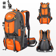 袋鼠（KANGAROO）登山包雙肩男女旅行包40L 50L60L大容量運(yùn)動(dòng)徒步戶外雙肩背包 橘色 60L