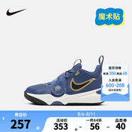 NIKE 耐克兒童籃球運(yùn)動鞋TEAM HUSTLE D12魔術(shù)貼易穿脫男女童實(shí)戰(zhàn)球鞋 FZ7296-400（HUSTLE D 11） 32 【建議腳長20cm】