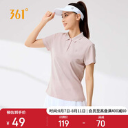 361°短袖t恤女春夏季速干衣翻領(lǐng)polo衫運動(dòng)跑步訓練上衣662524105-4