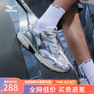 美津濃（MIZUNO）【SPEED 2K】千禧復(fù)古跑鞋男女同款運(yùn)動(dòng)鞋緩震舒適透氣跑步鞋 21/幻銀色 41 (265mm)