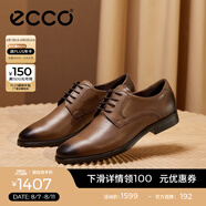 愛步（ECCO）*皮鞋男 商務(wù)皮鞋男鞋簡約正裝皮鞋男亮面皮鞋德比鞋 墨本 琥珀色/棕色62163401112 43 尺碼偏大