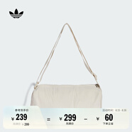 adidas迷你可調節運動(dòng)單肩斜挎包手提包男女夏季阿迪達斯三葉草 礬土棕   NS