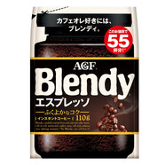 AGFBlendy深度烘焙冰水速溶咖啡意式濃縮110g提神日本原裝進(jìn)口