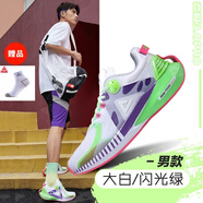 匹克態(tài)極3.0PRO太極情侶運動(dòng)鞋男新款減震透氣男士輕便跑步鞋男 大白/閃光綠(男款) 44