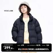 little MO&Co.加厚-童裝女童羽絨服男童兒童冬裝保暖鴨絨面包服大童 黑色 100 110/52