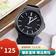 卡西歐（CASIO）手表學生小黑表簡約指針石英電子表 手表男女考試手表時尚運動表 MW-240-1E 43mm大表盤