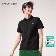 LACOSTE【七夕禮物】法國鱷魚(yú)男裝經(jīng)典商務(wù)休閑純色翻領(lǐng)Polo衫|PH7937 031/黑色 XL 6