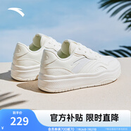 安踏街頑2丨王一博同款板鞋2025夏季情侶厚底百搭潮流休閑鞋運(yùn)動(dòng)鞋子 【男款-夏季色】象牙白-1 42