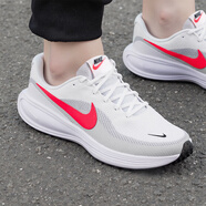 耐克（NIKE）跑步鞋男鞋 2025新款夏季運(yùn)動(dòng)鞋輕便低幫休閑鞋緩震慢跑鞋 革命8/白色紅勾-102/偏小半碼 40.5