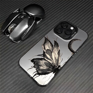 魅族蝴蝶適用蘋果16手機殼iphone14小米15國風(fēng)oppo新中式vivo華為pura HZ106422彩銀殼-透黑 華為Mate60