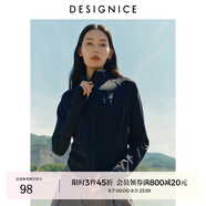 迪賽尼斯（DESIGNICE）2024年夏季新款百搭通勤風(fēng)顯瘦正肩短款長(zhǎng)袖薄款短外套女 黑色 M