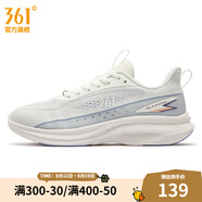 361度女鞋運(yùn)動(dòng)鞋夏季新款網(wǎng)面透氣輕質(zhì)跑鞋薄款跑步鞋 羽毛白/冰沙桃 37