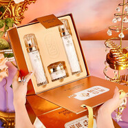 故事與她嫩白精粹護膚禮盒爽膚水乳液面霜三件套裝護膚品