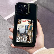 YNPO磁吸款 4寸高清彩色墨水屏NFC投屏智能Ai手機殼DIY新款iPhone16/15/13/14promax高級感情侶禮物蘋(píng) 商務(wù)黑 iPhone 14 Plus