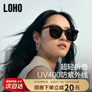 LOHO折疊墨鏡女2025高級感太陽鏡男偏光開車防曬防紫外線超輕gm眼鏡