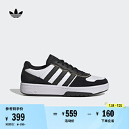adidas「面包鞋」COURTIC經(jīng)典運動板鞋男女阿迪達(dá)斯官方三葉草 白/黑JS3034     46