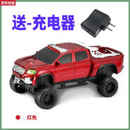 溫詩歐越野汽車模型音箱無線藍牙音響戶外插卡重低音車載小型家用 新款-車模型藍牙低音炮紅色充電