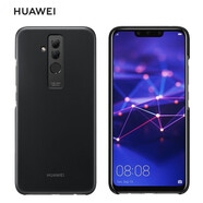華為（HUAWEI）麥芒6 7手機殼原裝 麥芒7魔幻彩殼防摔透明保護套軟膠硬殼男女款防磨PC保護殼 麥芒7 黑色