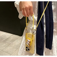 隱藏款拉布布支架斜挎掛繩適用蘋果16promax手機(jī)殼15pro新款14女1 大孔仿皮-黃-A463藍(lán)點(diǎn)點(diǎn)+隱 藏款拉布布支架+ 蘋果16 愛心攝像頭