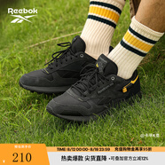 Reebok銳步官方男女款CLASSIC LEATHER黑武士美拉德休閑復古跑鞋 100032804 37.5 (24cm),US:6