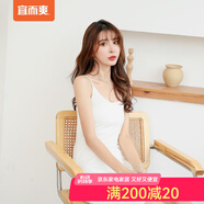 宜而爽女士舒適寬松居家服裝短袖背心T恤短褲家居服女可外穿吊帶裙 白色-吊帶短裙 XL(170)