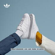 adidas SUPERSTAR復(fù)古低幫貝殼頭運(yùn)動(dòng)板鞋男女阿迪達(dá)斯官方三葉草 白 42.5