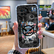 獨行狼 適用vivox90/pro/s手機殼新款笑臉路飛透明全包四角防摔卡通軟殼個(gè)性潮牌高級感創(chuàng  )意男生小眾 透明O-惡魔朋克X VIVOX90