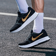 耐克（NIKE）跑步鞋男鞋 2025新款夏季跑鞋氣墊AIR ZOOM運動(dòng)鞋 飛線(xiàn)-黑金-輕便透氣 44