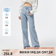 ONLY顯瘦直筒褲牛仔褲女|124232025 J32210洗水牛仔藍 XXL 