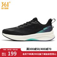 361度男鞋運動鞋秋季新款361度男穩(wěn)定跑鞋 曜石黑/夜幕藍 42