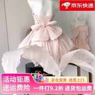洛麗塔蓬蓬裙【現貨】雙生雙靈·洛可可少女詩(shī) 芭蕾美學(xué) 連衣裙+蝴蝶結第二批(現貨) M