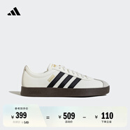 adidas T頭鞋 VL COURT復(fù)古板鞋德訓(xùn)鞋男女阿迪達(dá)斯輕運(yùn)動(dòng)   漢玉白/黑色/樹(shù)脂黃(推薦女生選小半碼)   41
